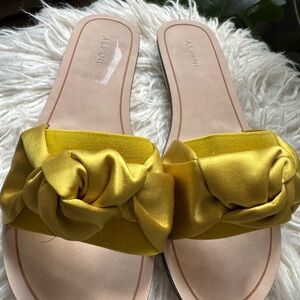 Alfani Satin Slide Sandals, size 8